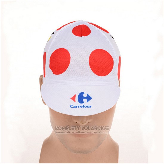 2015 Tour de France Czapka Rowerowa Czerwony i Bialy